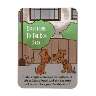 Hund Park Directions Magnet