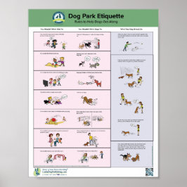 Hund Park Etiquette Poster