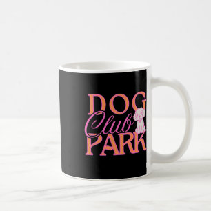 Hund Park-Klubben i Shock rosa och Orange - Cute P Kaffemugg