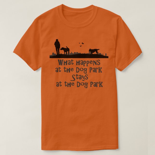 Hund Park T Shirt (Design framsida)
