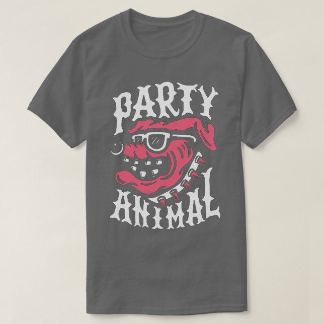 Hund Party T Shirt (Design framsida)