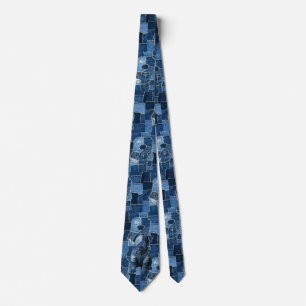 Hund Patchwork Art Denim Slips
