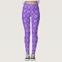Hund Paw Print Cute Lila Gingham Animal Mönster