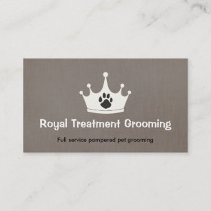 Hund Paw Print Dog Walker och Groomer Visitkort