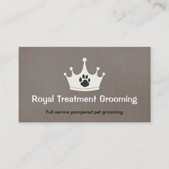 Hund Paw Print Dog Walker och Groomer Visitkort (Framsida)