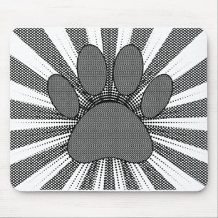 Hund Paw Print Manga Stil Musmatta