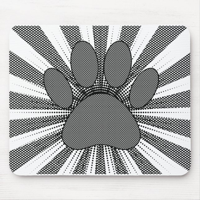 Hund Paw Print Manga Stil Musmatta (Framsidan)
