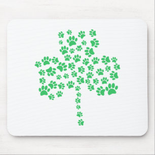 Hund Paw Print Shamrock Musmatta