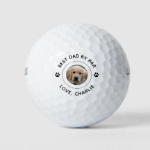 Hund Paw Skriv ut fototext Golf Pun Best Pappa per