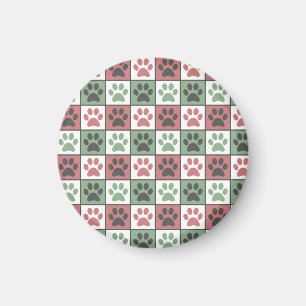 Hund Paw Skriv ut Mönster Magnet
