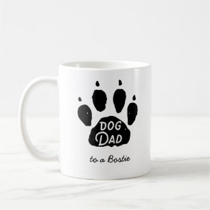 Hund Paw Skriv ut Personlig Namn och ras Kaffemugg