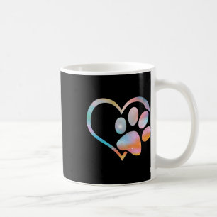 Hund Paw Skriv ut Psychedelic Tie Dye English Bull Kaffemugg