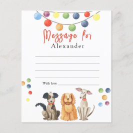 Hund Paw-ty Barn Tidskapsel Meddelande