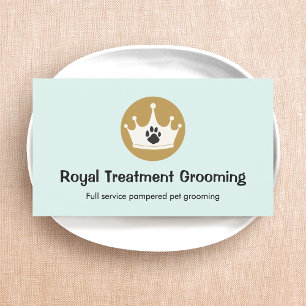 Hund Paw-utskrift för hund Walking and Grooming Se Visitkort