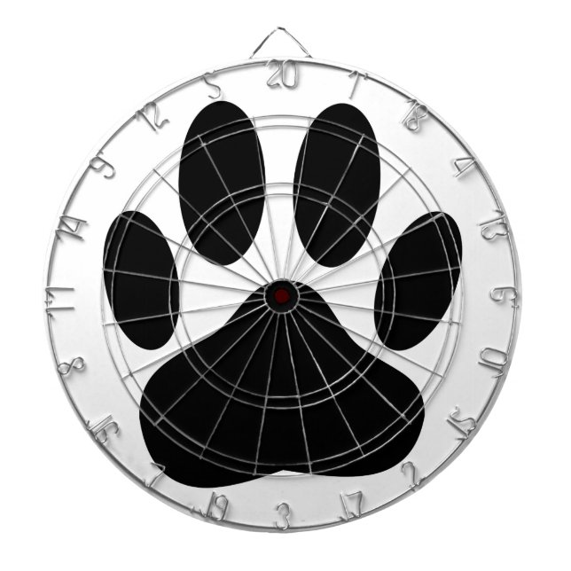 Hund Pawprint Darttavla (Framsidan)