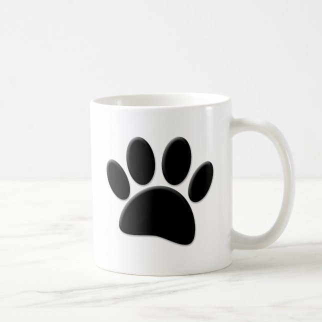 Hund Pawprint Kaffemugg (Höger)