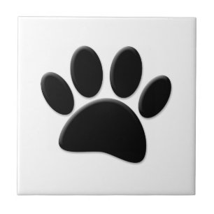 Hund Pawprint Kakelplatta