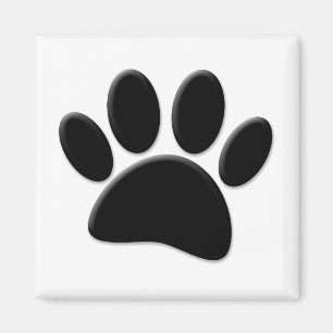 Hund Pawprint Magnet