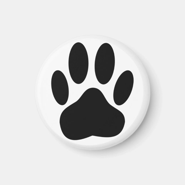Hund Pawprint Magnet (Framsidan)