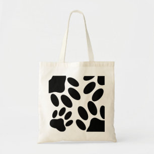 Hund Pawprint Mönster Tote Bag Tygkasse