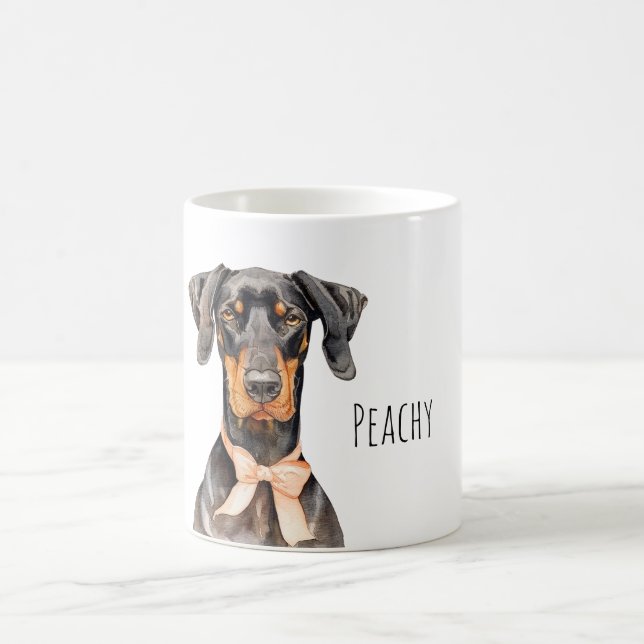 Hund Persika Båge Kaffemugg (Center)