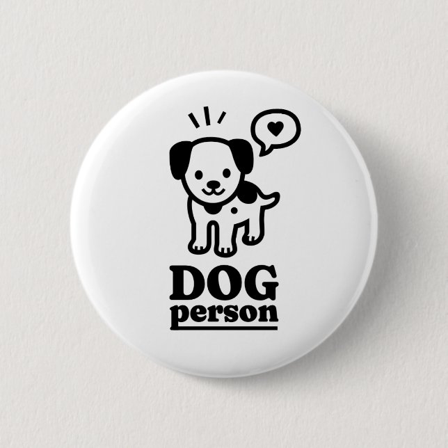 Hund Person | Hund älskare | Presenter! Knapp (Framsida)