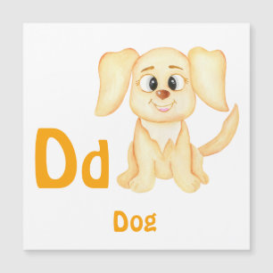 Hund personalisera ABC: Brev D - lägg till ditt na