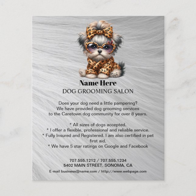 Hund-personlig-flygare Flygblad (Framsidan)