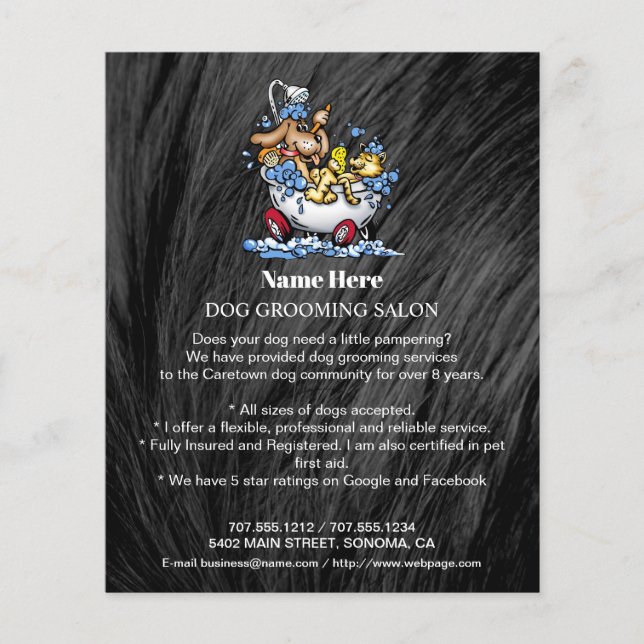Hund-personlig-flygare Flygblad (Framsidan)