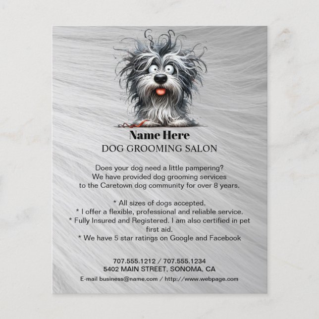 Hund-personlig-flygare Flygblad (Framsidan)