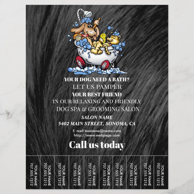 Hund-personlig-flygare Reklamblad (Framsidan)