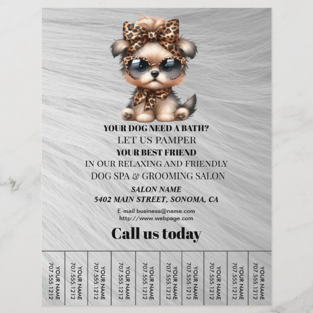 Hund-personlig-flygare Reklamblad (Framsidan)