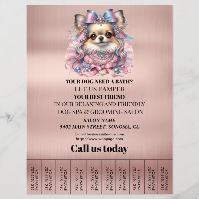 Hund-personlig-flygare Reklamblad (Framsidan)