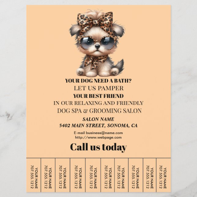 Hund-personlig-flygare Reklamblad (Framsidan)