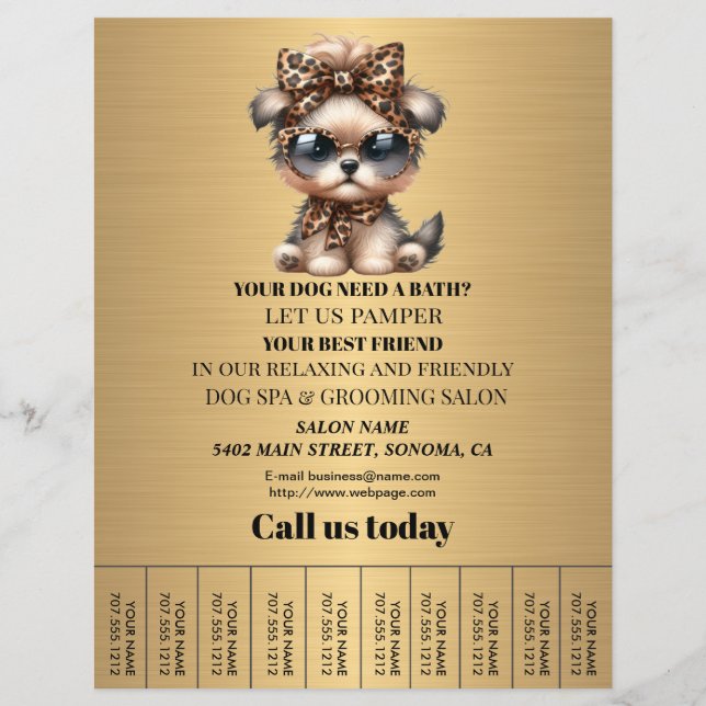 Hund-personlig-flygare Reklamblad (Framsidan)