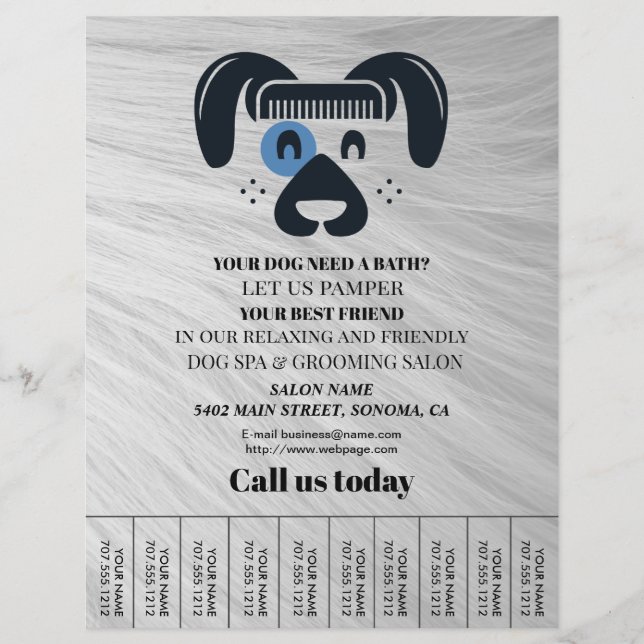Hund-personlig-flygare Reklamblad (Framsidan)