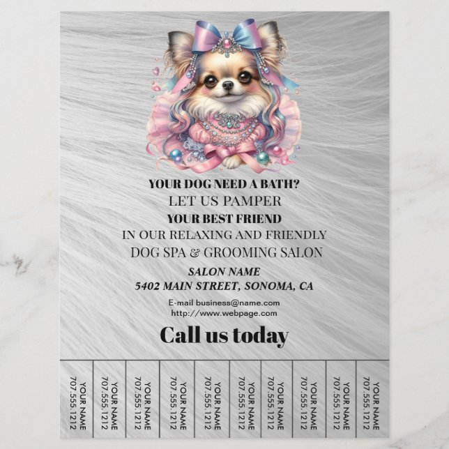 Hund-personlig-flygare Reklamblad (Framsidan)