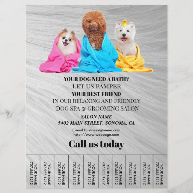 Hund-personlig-flygare Reklamblad (Framsidan)