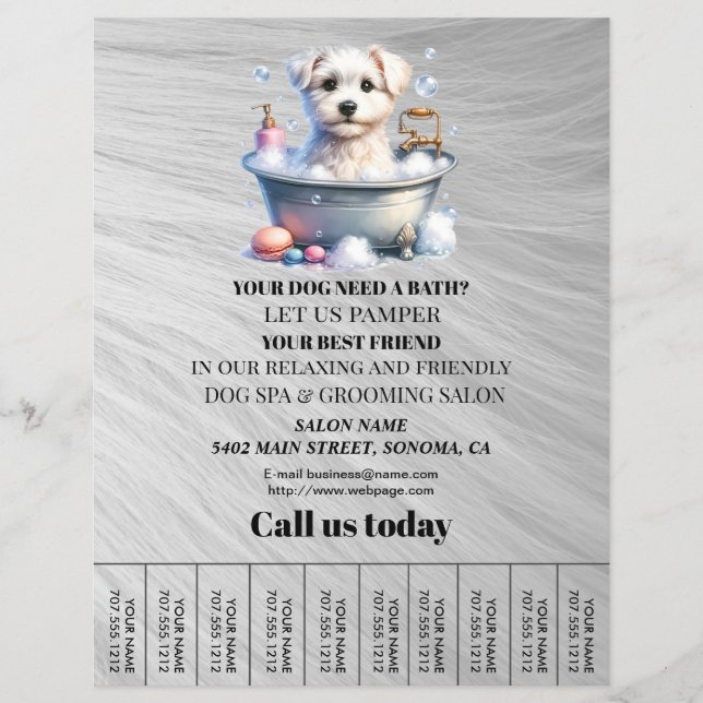 Hund-personlig-flygare Reklamblad (Framsidan)