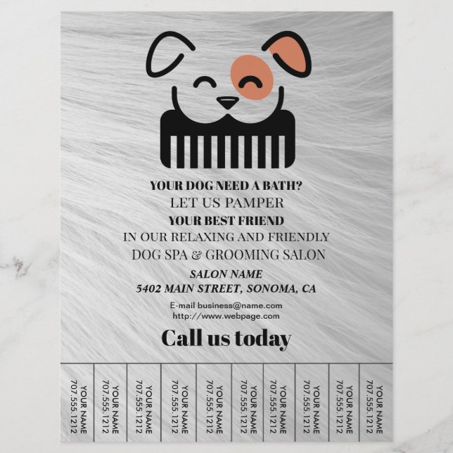 Hund-personlig-flygare Reklamblad (Framsidan)