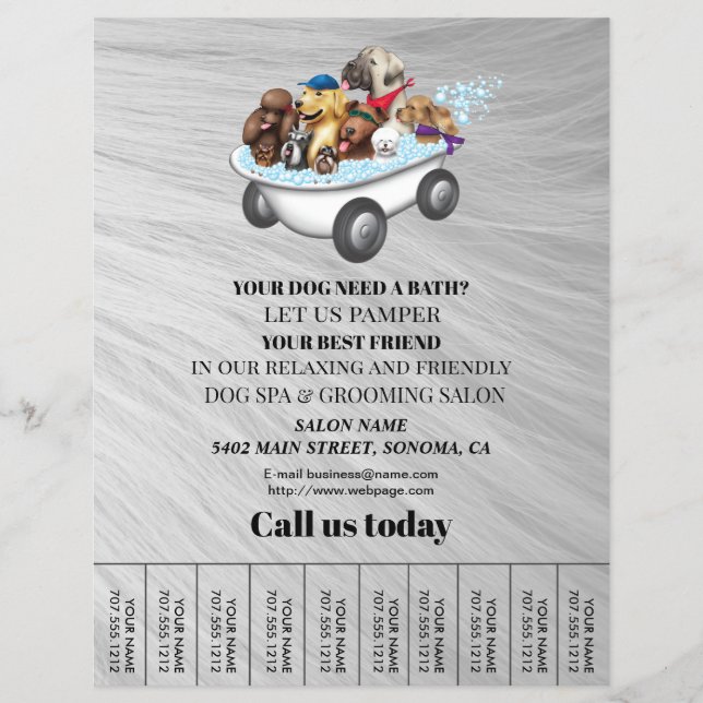 Hund-personlig-flygare Reklamblad (Framsidan)
