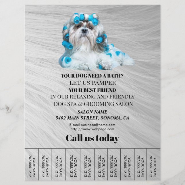 Hund-personlig-flygare Reklamblad (Framsidan)