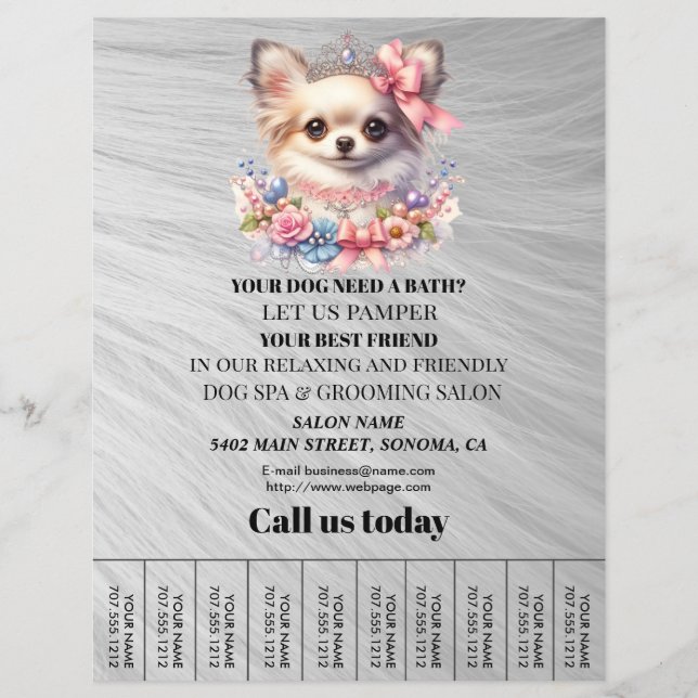 Hund-personlig-flygare Reklamblad (Framsidan)