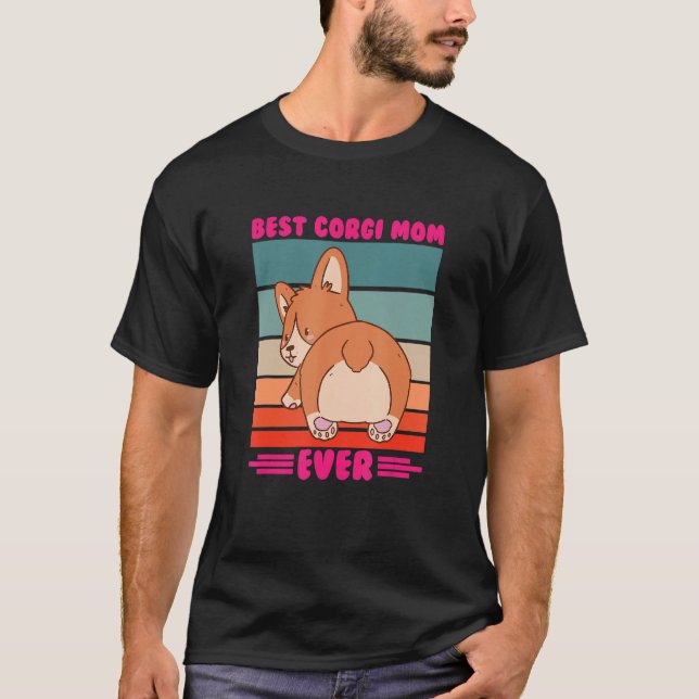 hund pet best corgi mamma någonsin t shirt (Framsida)