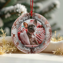 Hund Pet First jul Photo Wreaths Ro folier