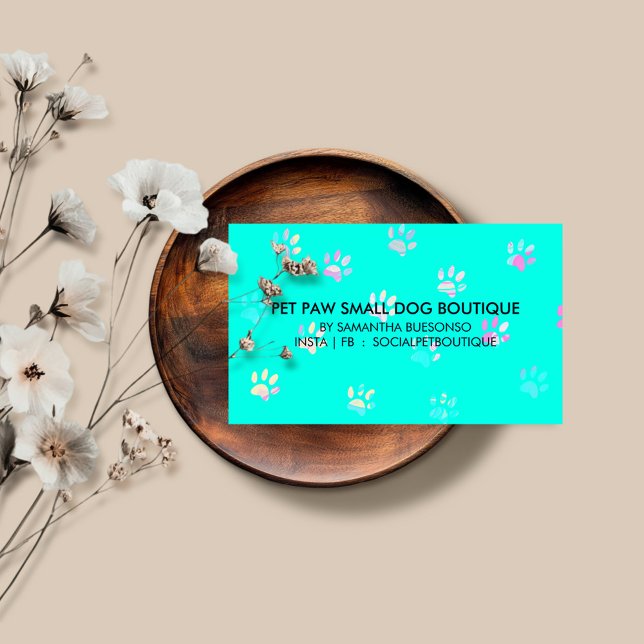 Hund Pet Grooming Design Testal Visitkort (Skapare uppladdad)