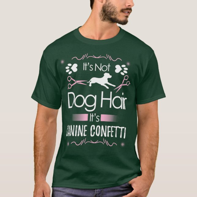 HUND Pet Grooming Stylist Cute Groomer Vet Julafto T Shirt (Framsida)