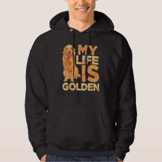 Hund Pet Life är Golden Retriever Hundägare Hoodie
