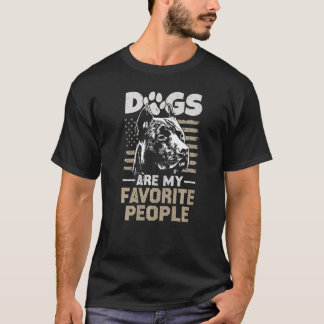 Hund Pet My Favorite People USA Hundägare T Shirt