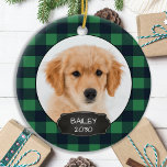 Hund Pet Photo jul-Grönten Play C Julgransprydnad Keramik<br><div class="desc">Dekorera träd eller skicka en speciell gåva med den här toppen söta anpassningsbarna för personlig som husfotosmak. helgdag. Lägg till dina foton och anpassa din hund med namn och år. Ornament är dubbla, du kan göra olika foton på varje sida. COPYRIGHT © 2020 Judy Burrows, Black Hund Art - Med...</div>